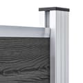 Miniatyrbilde 7 av 11: vidaXL Gjerdepanelsett WPC 699x146 cm svart