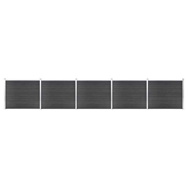 vidaXL hegnspanelsæt 872x146 cm WPC grå