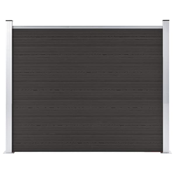 vidaXL Aitapaneeli WPC 180x146 cm musta
