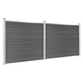 Pikkukuva 2 / 11: vidaXL Aitapaneelisarja WPC 353x146 cm musta