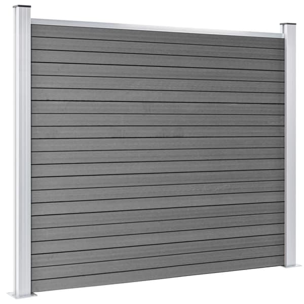vidaXL Aitapaneelisarja WPC 699x146 cm harmaa