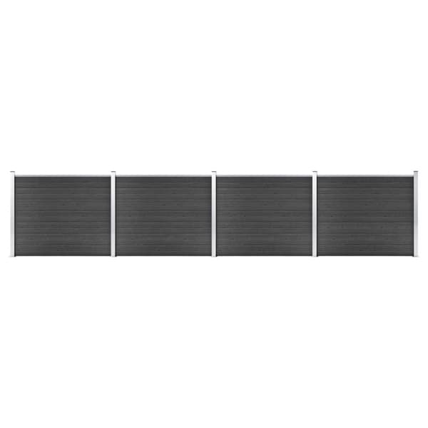 vidaXL Aitapaneelisarja WPC 699x146 cm harmaa