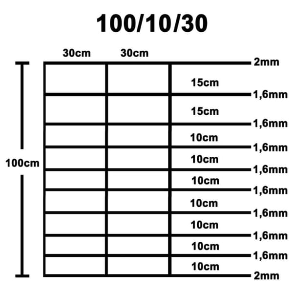 vidaXL havehegn 50x1 m galvaniseret stål sølvfarvet