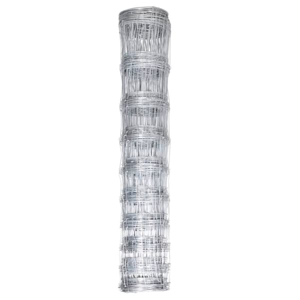 vidaXL havehegn 50x1 m galvaniseret stål sølvfarvet