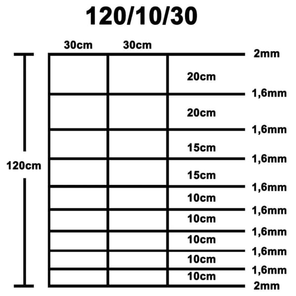 vidaXL havehegn 50x1,2 m galvaniseret stål sølvfarvet