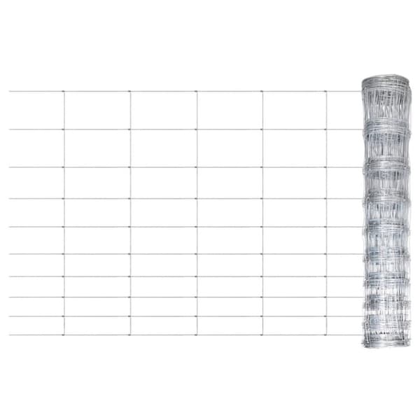 vidaXL havehegn 50x1,2 m galvaniseret stål sølvfarvet