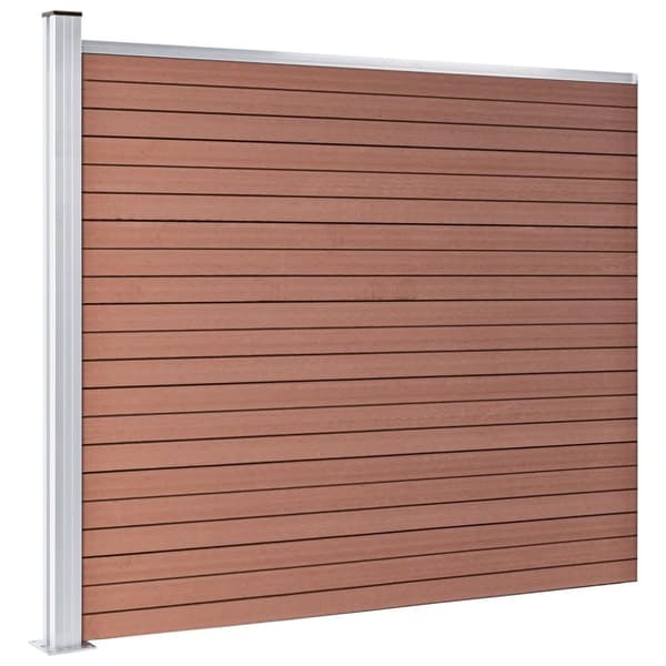 vidaXL Aitapaneeli WPC 175x146 cm ruskea