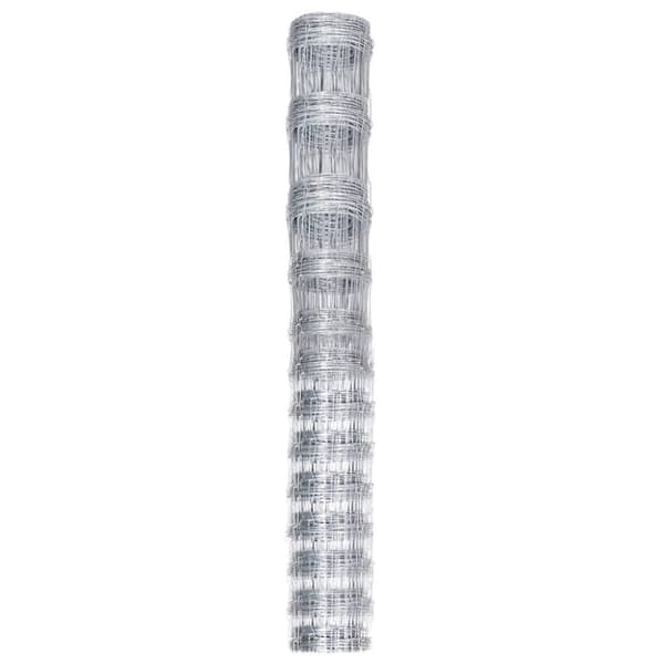 vidaXL havehegn 50x1,5 m galvaniseret stål sølvfarvet