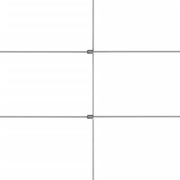 vidaXL havehegn 50x1,5 m galvaniseret stål sølvfarvet