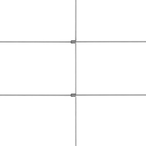 vidaXL Puutarha-aita galvanoitu teräs 50x1,2 m hopea