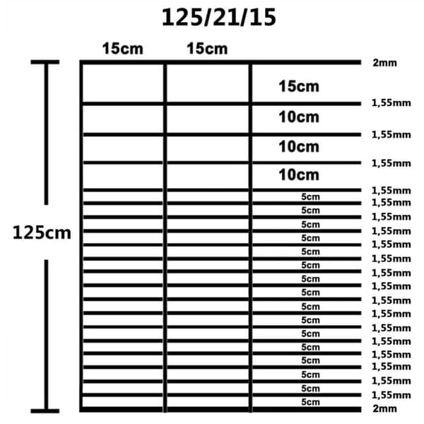 vidaXL havehegn 50x1,25 m galvaniseret stål sølvfarvet