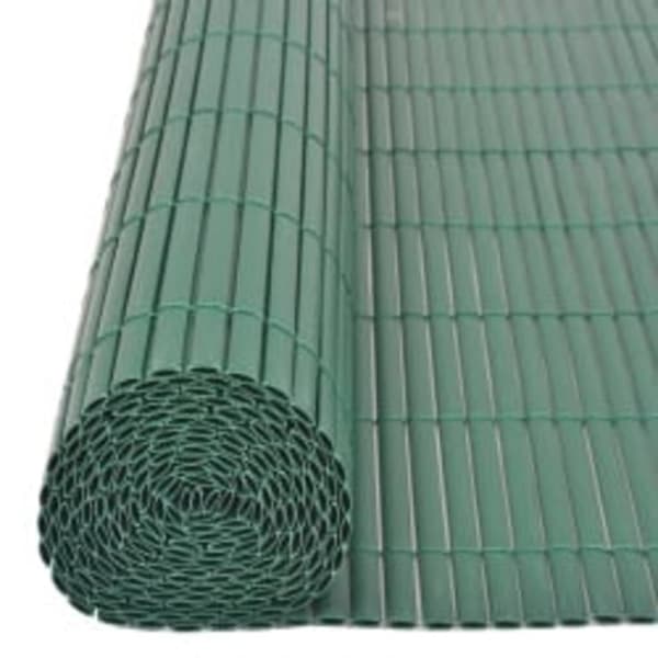vidaXL Dobbelsidet hagegjerde 110x500 cm grønn