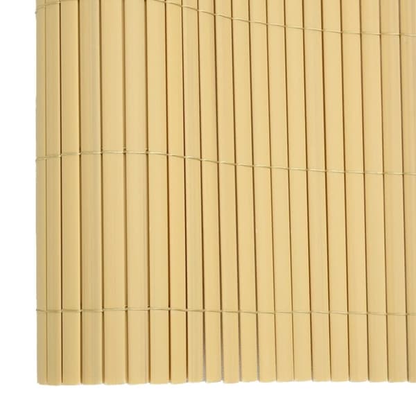 vidaXL Kaksipuolinen puutarha-aita 110x400 cm keltainen