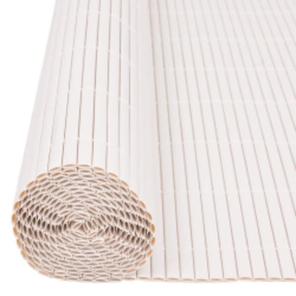 vidaXL dobbeltsidet havehegn 110x400 cm hvid