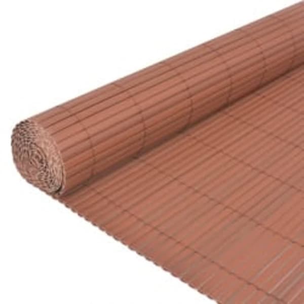 vidaXL dobbeltsidet havehegn 110x300 cm brun