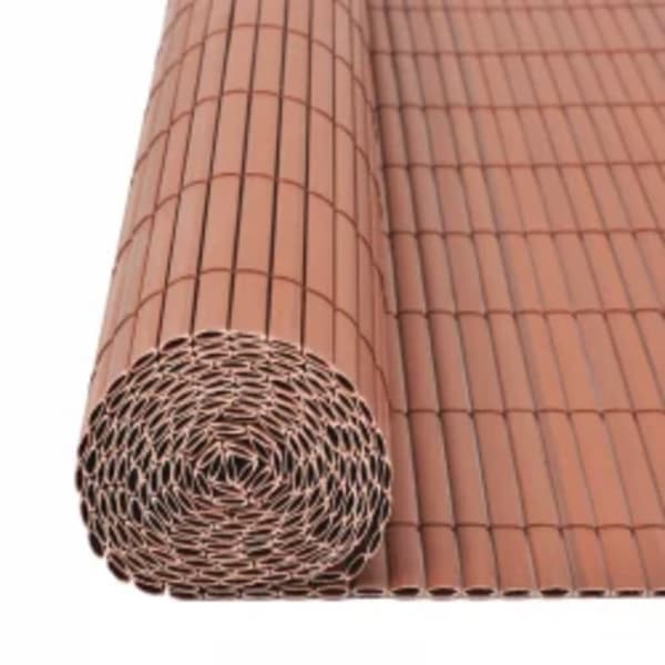 vidaXL dobbeltsidet havehegn 110x300 cm brun