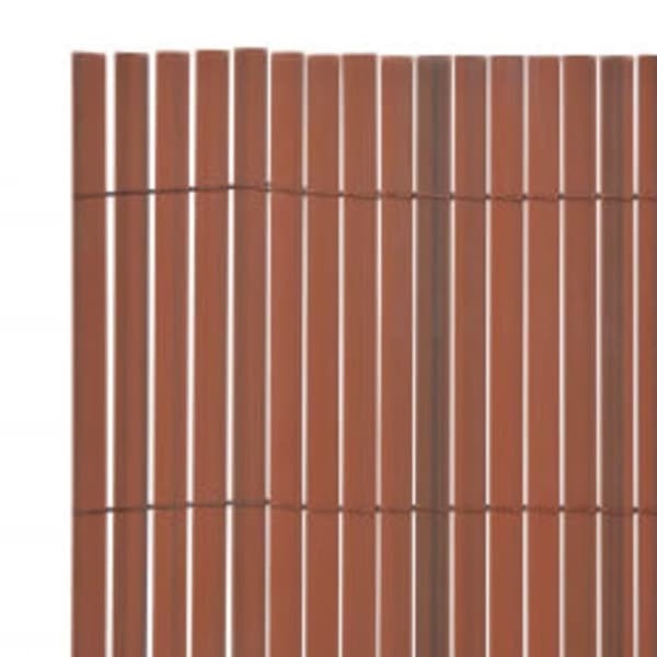 vidaXL dobbeltsidet havehegn 110x300 cm brun
