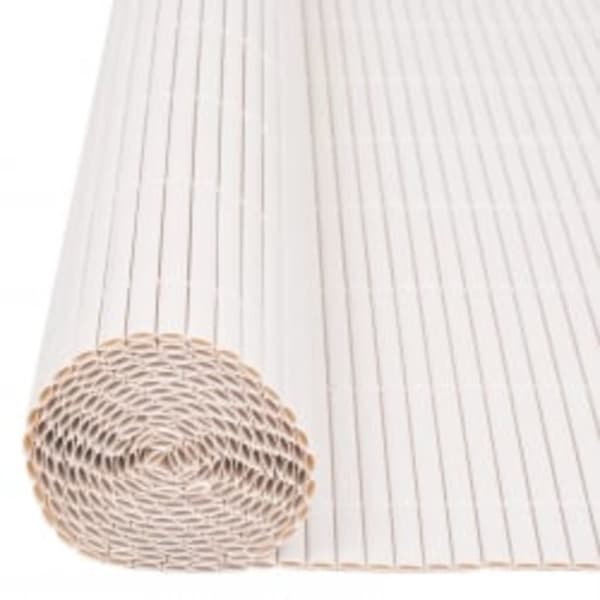 vidaXL dobbeltsidet havehegn 90x400 cm hvid