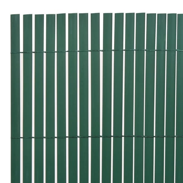 vidaXL dobbeltsidet havehegn 90x400 cm grøn