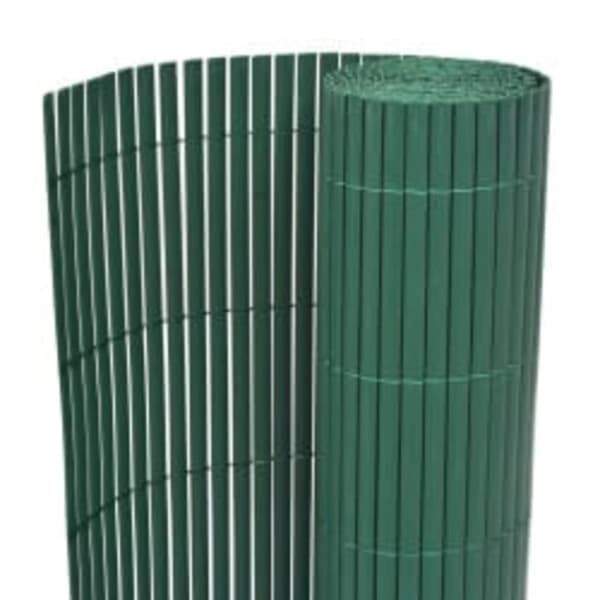 vidaXL dobbeltsidet havehegn 90x400 cm grøn