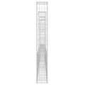 Miniatyrbillede 4 af 6: vidaXL gabionkurv med 4 stolper 380x20x150 cm U-facon jern