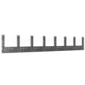 Miniatyrbilde 1 av 6: vidaXL Gabionkurv u-formet med 8 stolper jern 860x20x150 cm