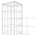 Miniatyrbilde 5 av 6: vidaXL Gabionkurv u-formet med 6 stolper jern 620x20x200 cm