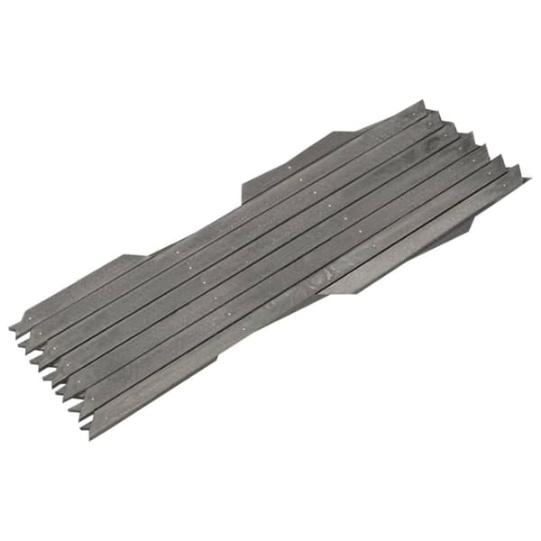 vidaXL espalierhegn 5 stk. 180x30 cm massivt fyrretræ grå