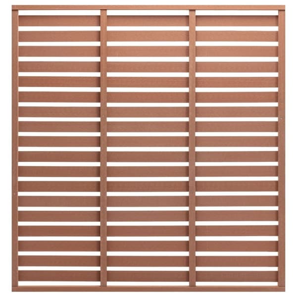 vidaXL Staketpanel WPC 180x180 cm brun