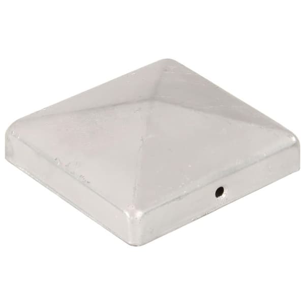 vidaXL Gjerdestolpehatter pyramide 6 stk galvanisert metall 101x101 mm