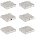 Miniatyrbilde 1 av 9: vidaXL Gjerdestolpehatter pyramide 6 stk galvanisert metall 101x101 mm