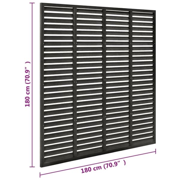 vidaXL Lamellgjerde WPC 180x180 cm mørkegrå
