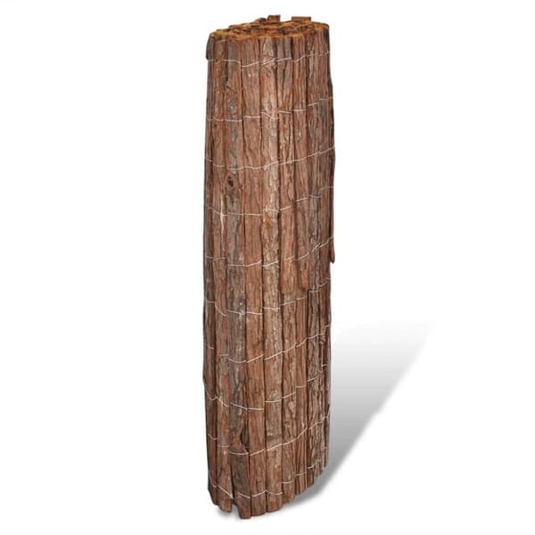 vidaXL Vindskydd bark 400x100 cm
