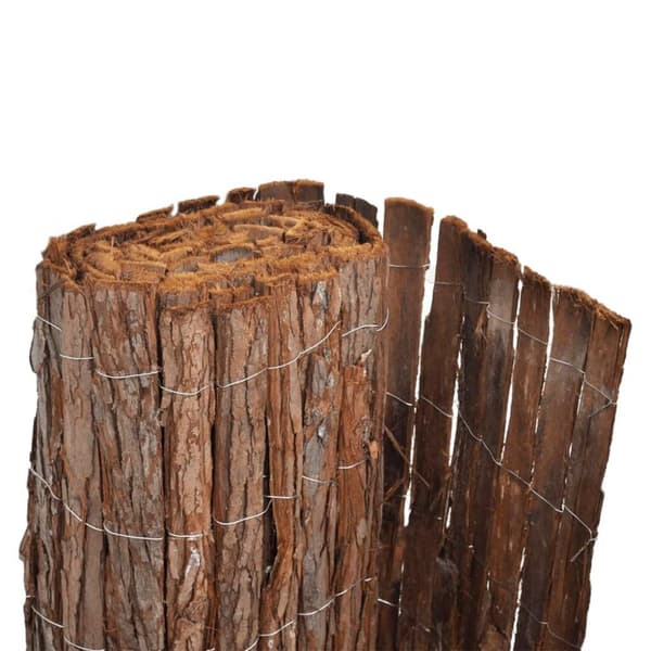 vidaXL Vindskydd bark 400x100 cm