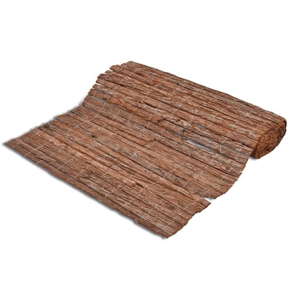 vidaXL Vindskydd bark 400x100 cm