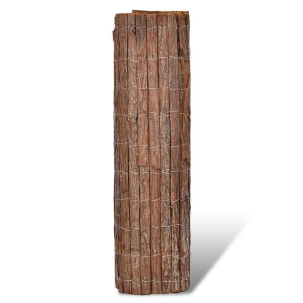vidaXL Vindskydd bark 400x100 cm
