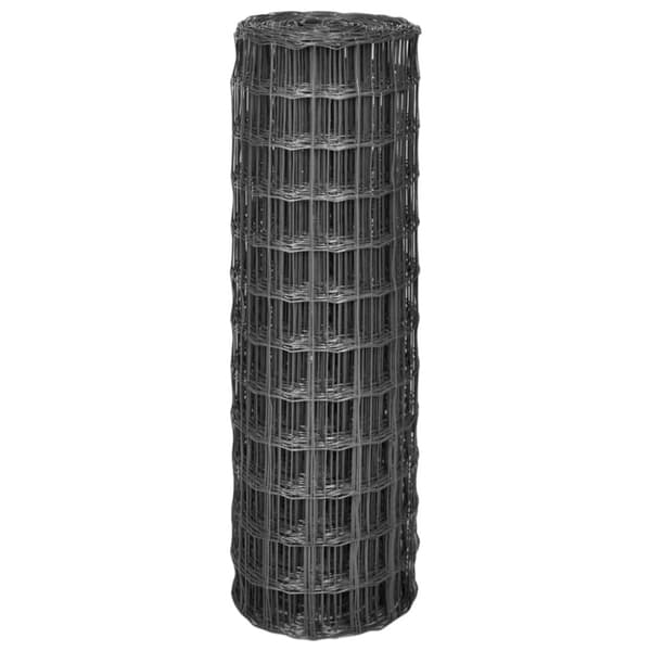 vidaXL eurohegn 25 x 1,2 m stål grå