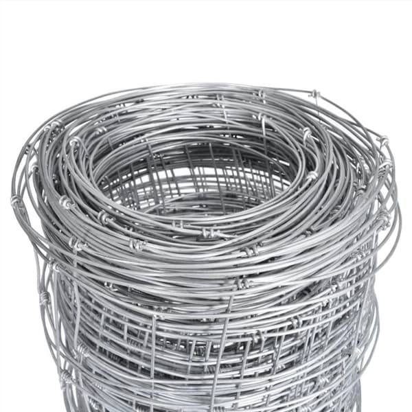 vidaXL havehegn 50x1,25 m galvaniseret stål sølvfarvet
