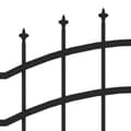 Pikkukuva 5 / 8: vidaXL Puutarha-aita keihäskärjillä musta 115 cm jauhemaalattu teräs