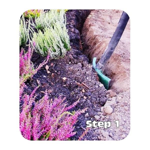 5 kpl:n setti Muoviset Alennusreunat 10cm korkea 30m pitkä | Puutarhan raja | Ruoho