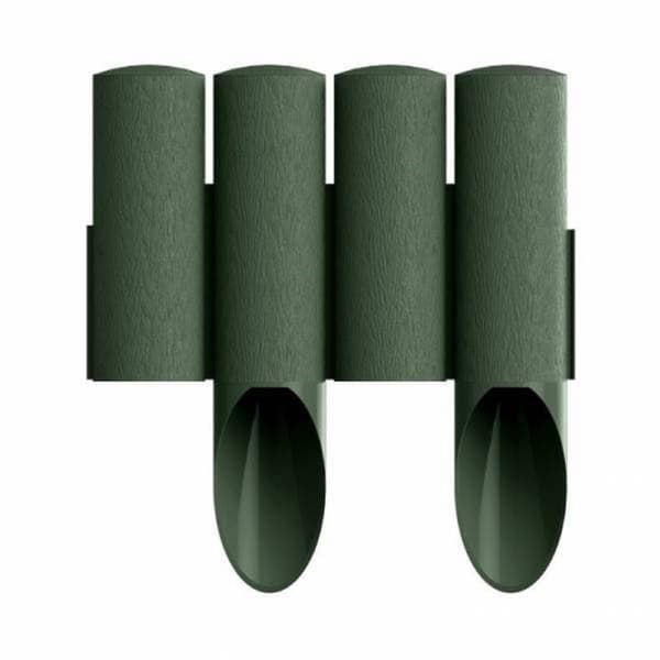 Palisades muovivihreä 2,3m x 25,5cm, Alennusreuna, Ruohoreuna, Puutarhareuna, Reunalevy, Nurmikon reuna, Reunustuki