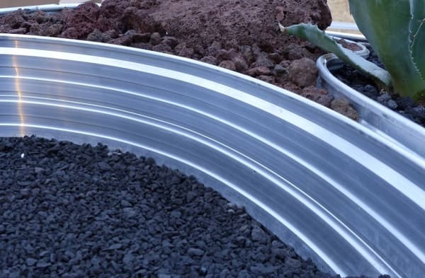 Træring af aluminium Højde 100 mm Diameter 0,8 m