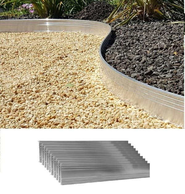 Græskant - Ultra strong, aluminium, 10cm x 100cm, 10 stk, farve:Uden farve