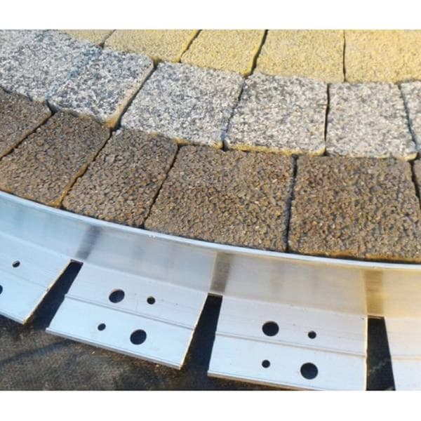 Ultrastark aluminium Rabattkant, Gräskant, Trädgårdskant, Kantplåt, Gräsmattkant, Kantstöd 38mm x 100cm