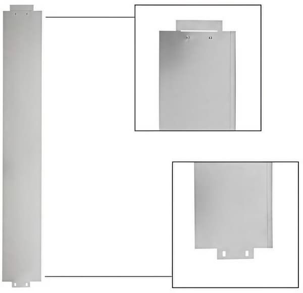 Sæt med 10 plænekanter metal aluminium/zink 14cm høje, 10m lange