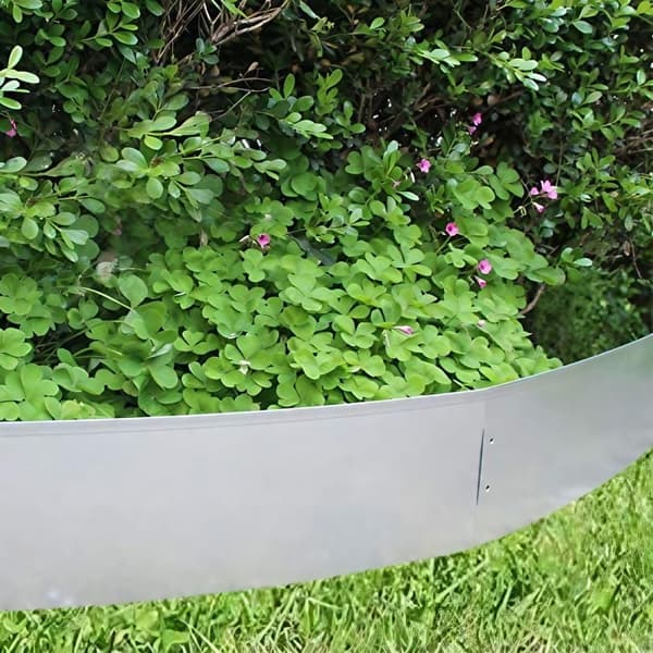 Sæt med 20 plænekanter Metal Alu/Zink 18cm høj, 20m lang