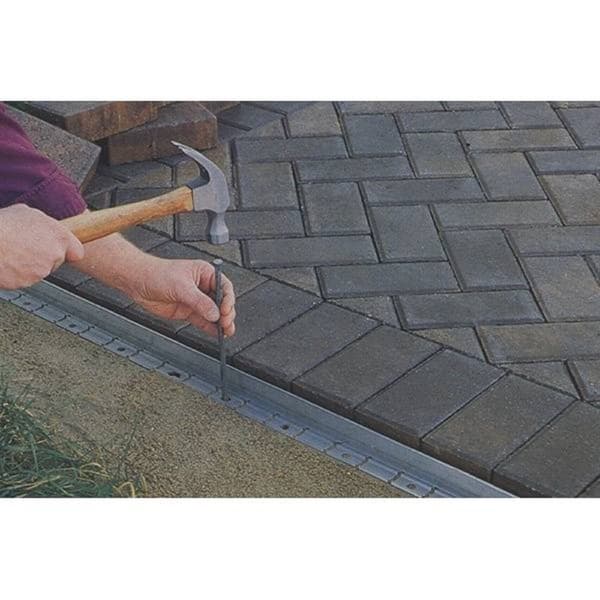 Ultrastark aluminium Rabattkant, Gräskant, Trädgårdskant, Kantplåt, Gräsmattkant, Kantstöd 64mm x 100cm