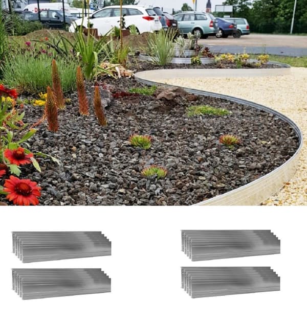 Ultrastærk aluminiums græskant Højde: 10-14-24 cm, Længde: 1- 30 m, Bred:24 cm, Publikum:10