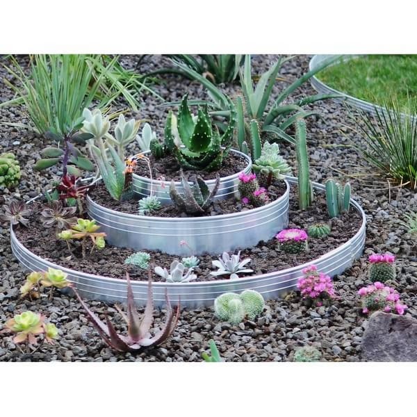 Ultra stark aluminium Rabattkant Höjd: 10-14-24 cm, Längd: 1 - 30 m | Trädgårdskant | Gräskant, Bred:24 cm, Folkmassan:25