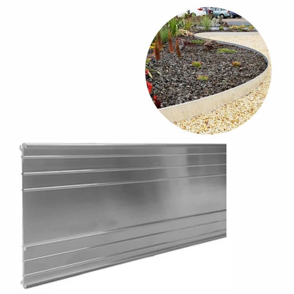 Ultrastærk aluminiums græskant 10-14-24 cm, Bred:14 cm, Publikum:10, Længde gs:1 m